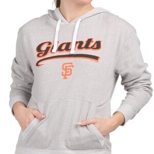 NWT MLB San Francisco Giants Distressed Relaxed Hoodie Sweatshirt Pockets large